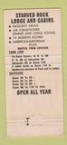 Matchbook Cover - Starved Rock Lodge Utica IL 30 Strike