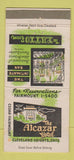 Matchbook Cover - Alcazar Hotel Cleveland Heights OH 30 Strike