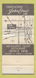 Matchbook Cover - John Ernst Cafe Milwaukee WI 30 Strike
