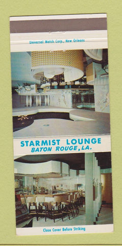 Matchbook Cover - Starmist Lounge Baton Rouge LA 30 Strike