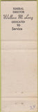 Matchbook Cover - Long Funeral Home Oley PA