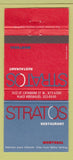 Matchbook Cover - Stratos Restaurant Montreal QC 30 Strike