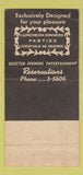 Matchbook Cover - Club Lido South Bend IN WEAR 30 Strike