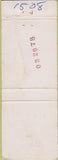 Matchbook Cover - Bick  and  Curry Funeral Home Beverly MA WEAR