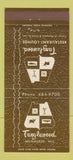 Matchbook Cover - Tanglewood Restaurant Milwaukee WI 30 Strike