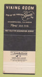 Matchbook Cover - Ramada Hotels Viking Room Champaign IL 30 Strike