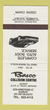 Matchbook Cover - Basco Collision Centre Sudbury ON 30 Strike
