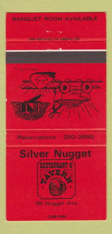 Matchbook Cover - Silver Nugget Restaurant Tavern 30 Strike
