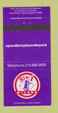 Matchbook Cover - Stazi Milano Restaurant Jenkintown PA 30 Strike