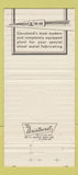 Matchbook Cover - Bargar Metal Fabricating Cleveland OH 30 Strike