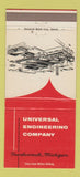 Matchbook Cover - Universal Engineering Company Frankenmuth MI 30 Strike