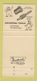 Matchbook Cover - Universal Engineering Company Frankenmuth MI 30 Strike
