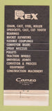 Matchbook Cover - Rex Akron Bearing Akron OH 30 Strike