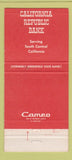 Matchbook Cover - California Republic Bank CA WEAR 30 Strike