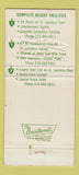 Matchbook Cover - Thomson Resorts Alexandria Bay NY 30 Strike
