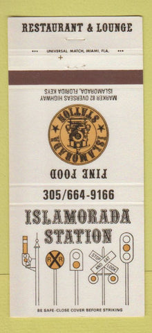 Matchbook Cover - Islamorada Station FL restaurant 30 Strike