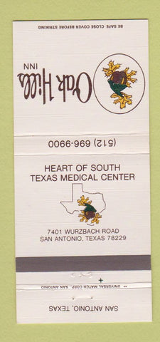 Matchbook Cover - Oak Hills Inn San Antonio TX 30 Strike