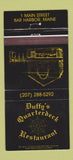 Matchbook Cover - Duffy's Quarterdeck Restaurant Bar Harbor ME 30 Strike