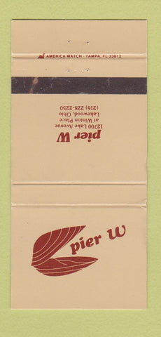 Matchbook Cover - Pier W Lakewood OH WEAR 30 Strike