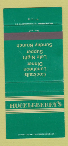 Matchbook Cover - Huckleberry's Restaurant Stuart FL New Canaan CT 30 Strike