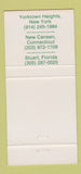 Matchbook Cover - Huckleberry's Restaurant Stuart FL New Canaan CT 30 Strike