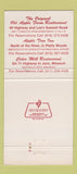 Matchbook Cover - Stephenson's Restaurants Kansas City Jane MO 30 Strike