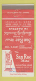 Matchbook Cover - San Rae Motel Dayton OH 30 Strike