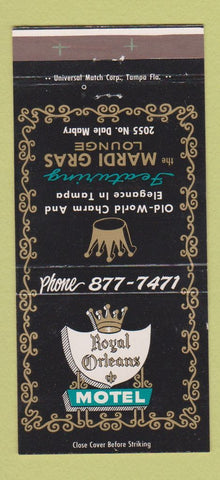 Matchbook Cover - Royal Orleans Motel Tampa FL 30 Strike
