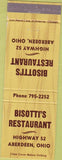 Matchbook Cover - Bisotti's Restaurant Aberdeen OH