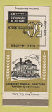 Matchbook Cover - Taylor & Reynolds Lockport NY funeral home 1952 30 Strike