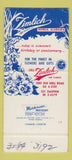 Matchbook Cover - Zimlich Flowers Mobile AL 30 Strike
