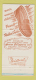 Matchbook Cover - Eskimo Woolies Shoes Manistee MI Craney Buffalo NY 30 Strike