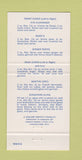 Matchbook Cover - Bartenders' Series Drink Recipe Gin Fizz Martini 30 Strike