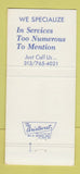 Matchbook Cover - Marine Bank and Trust Marine City MI 30 Strike