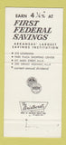Matchbook Cover - First Federal Savings Little Rock AR 30 Strike