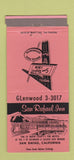 Matchbook Cover - San Rafael Inn CA 30 Strike