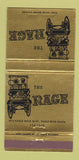 Matchbook Cover - The Rage Los Angeles CA 30 Strike