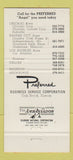 Matchbook Cover - Preferred Temp Service Chicago Kansas City 30 Strike