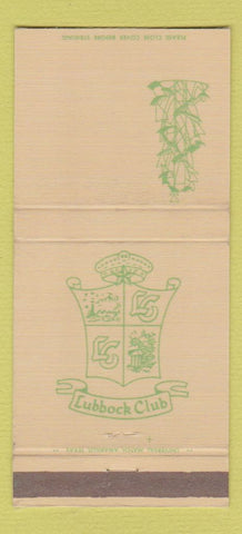 Matchbook Cover - Lubbock Club TX WEAR 30 Strike