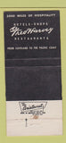 Matchbook Cover - Fred Harvey Cowboy BLACK 30 Strike