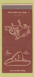 Matchbook Cover - Fred Harvey Cowboy BROWN 30 Strike