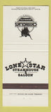 Matchbook Cover - Chisholm's Steak Lone Star Charlotte Durham NC 30 Strike