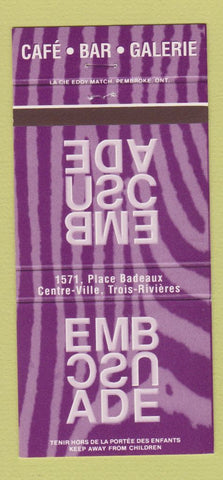 Matchbook Cover - L' Embuscade Trois Rivieres QC 30 Strike