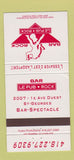Matchbook Cover - Bar Rock Le Pub St QC 30 Strike