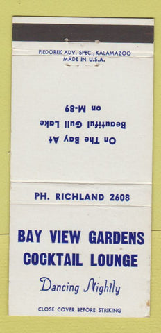 Matchbook Cover - Bay View Gardens Richland MI 30 Strike