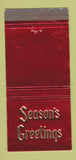 Matchbook Cover - Franklin Nicollet Liquor Store Christmas 30 Strike