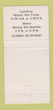 Matchbook Cover - Doro's Restaurant Chicago IL 30 Strike