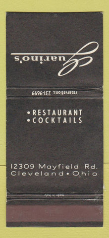 Matchbook Cover - Guarino's Restaurant Cleveland OH 30 Strike