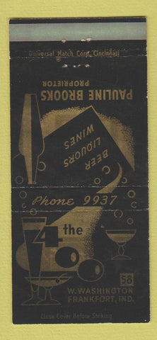 Matchbook Cover - The 400 Frankfort IN WEAR 30 Strike