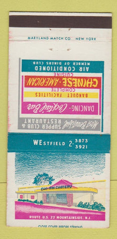 Matchbook Cover - Chi Am Chateau Mountainside NJ Chinese restaurant 30 Strike
